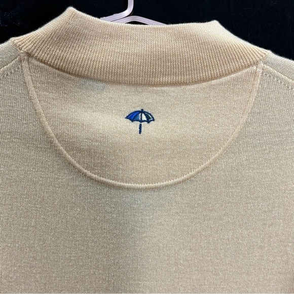 2/$25Arnold Palmer Men's XL Beige Tan Zip Up Sweater Excellent Condition - Picture 7 of 9